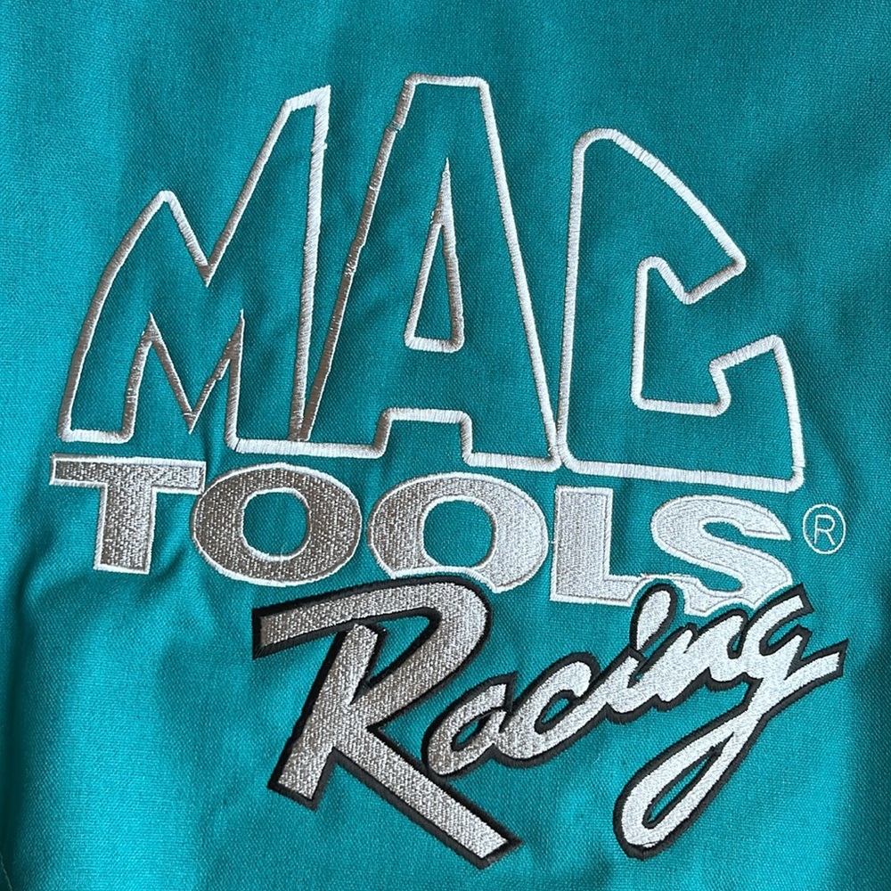 Vintage MAC Tools Racing Zip Jacket Men L Made in USA Excellent Condition